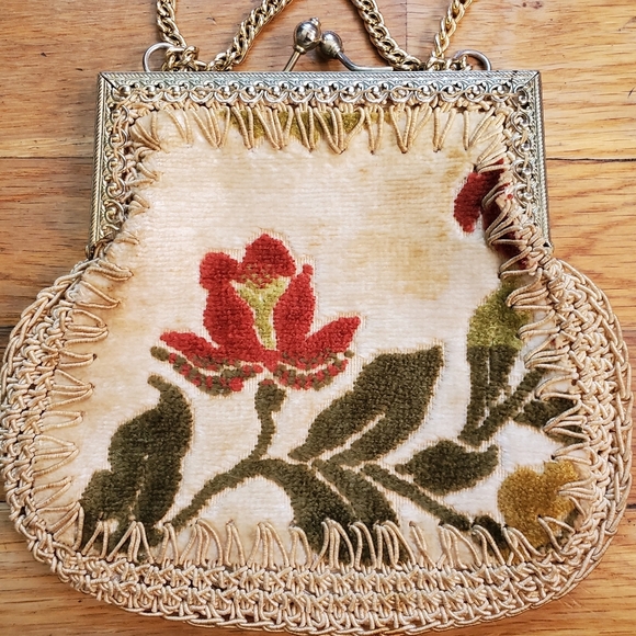 Vintage Mister Simon Ernest made in Italy floral bag purse - Picture 7 of 12